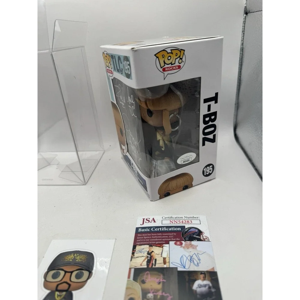 Funko Pop! Rocks T-Boz #195 TLC Vinyl Figure Signed By T-Boz Fast Shipping Rare!